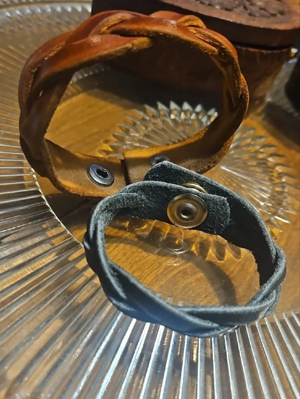 Hand Crafted Mystery Braid Genuine Leather Bracelet Snap Closure NEW CustomOrder